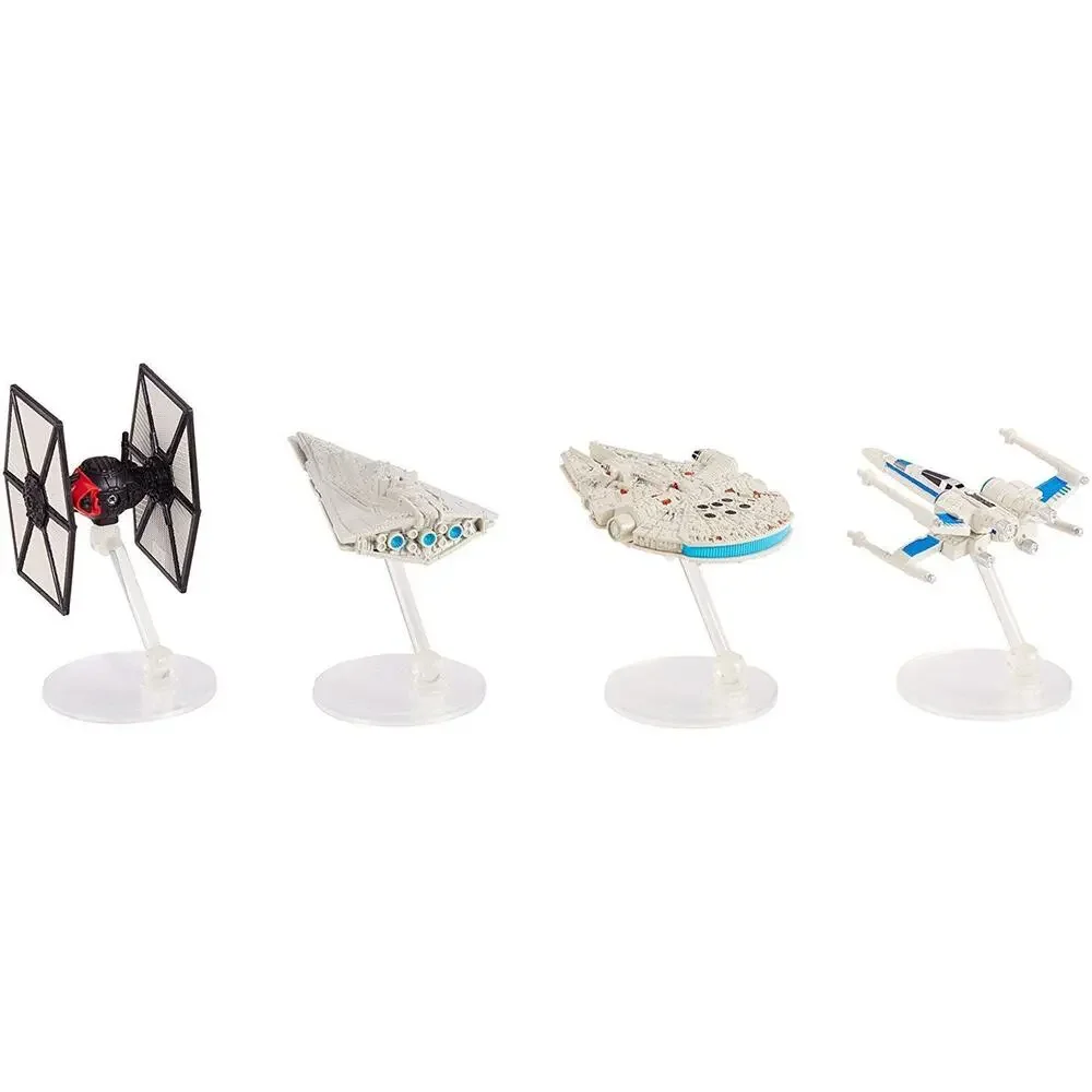 Hot Wheels Star Wars The Force Awakens Hero & Villain Starship 4-Pack